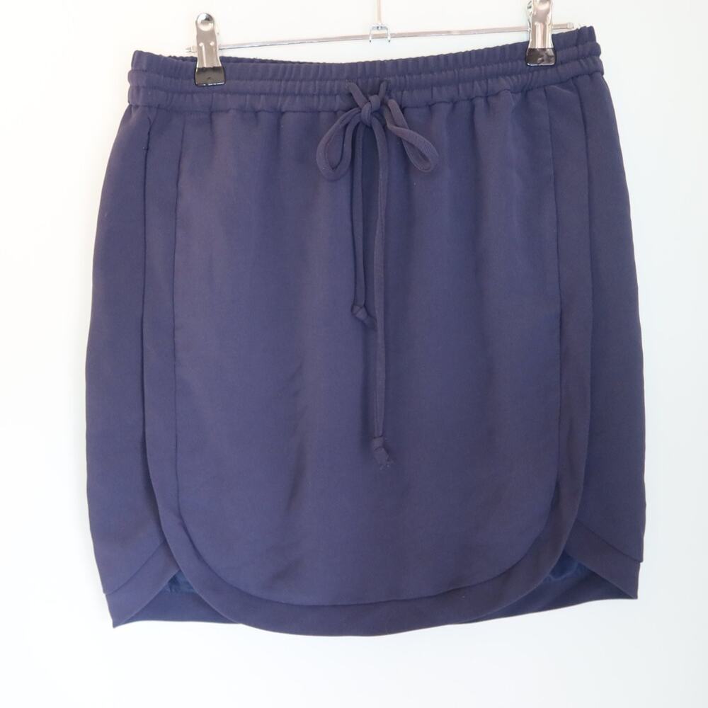 J.Crew Skirt Womens Size 0 Blue Lining: Elastic Waist y2k 90s gorpcore coquette